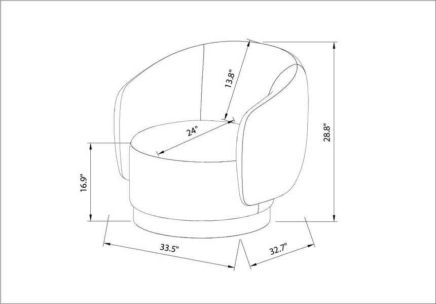 Scarperia Beige Accent Chair