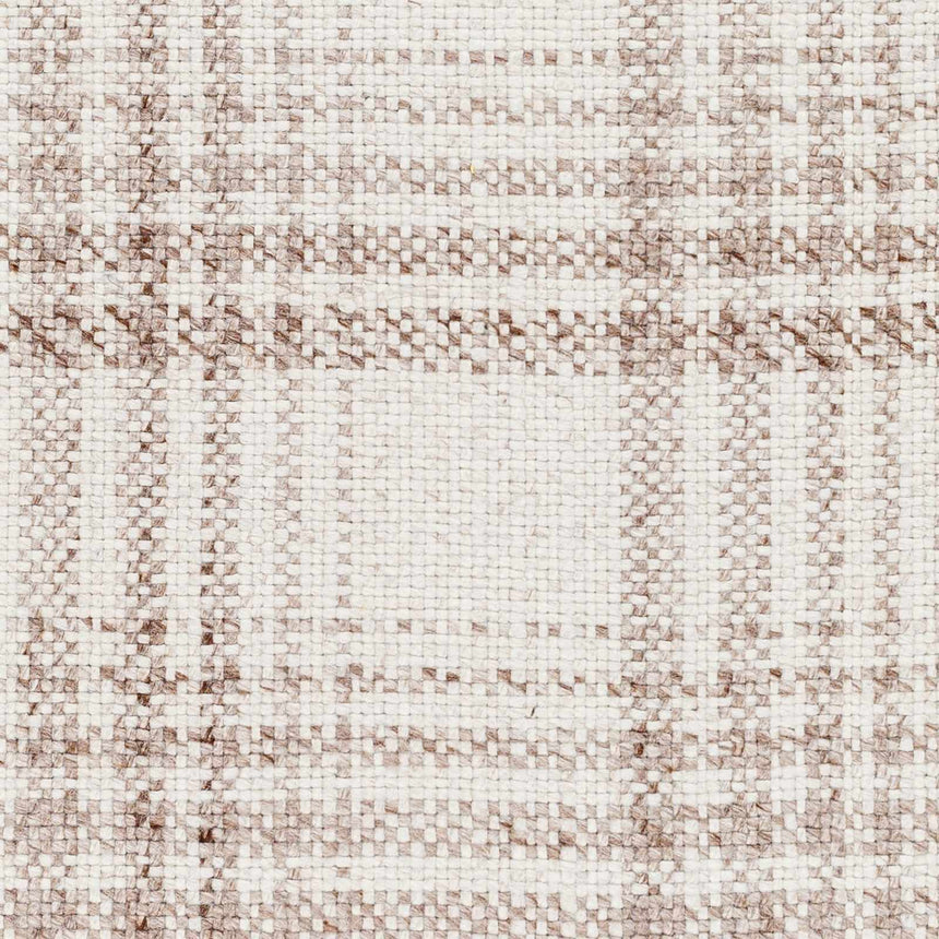 Made to Order Custom Size Inara Light Brown Plaid Area Rug