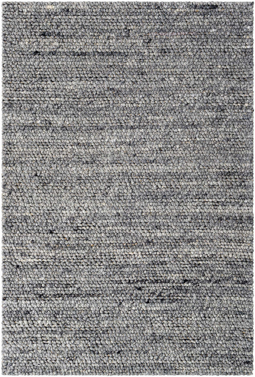 Made to Order Custom Size Olisa Charcoal Wool Area Rug