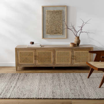 Made to Order Custom Size Olisa Beige Wool Area Rug