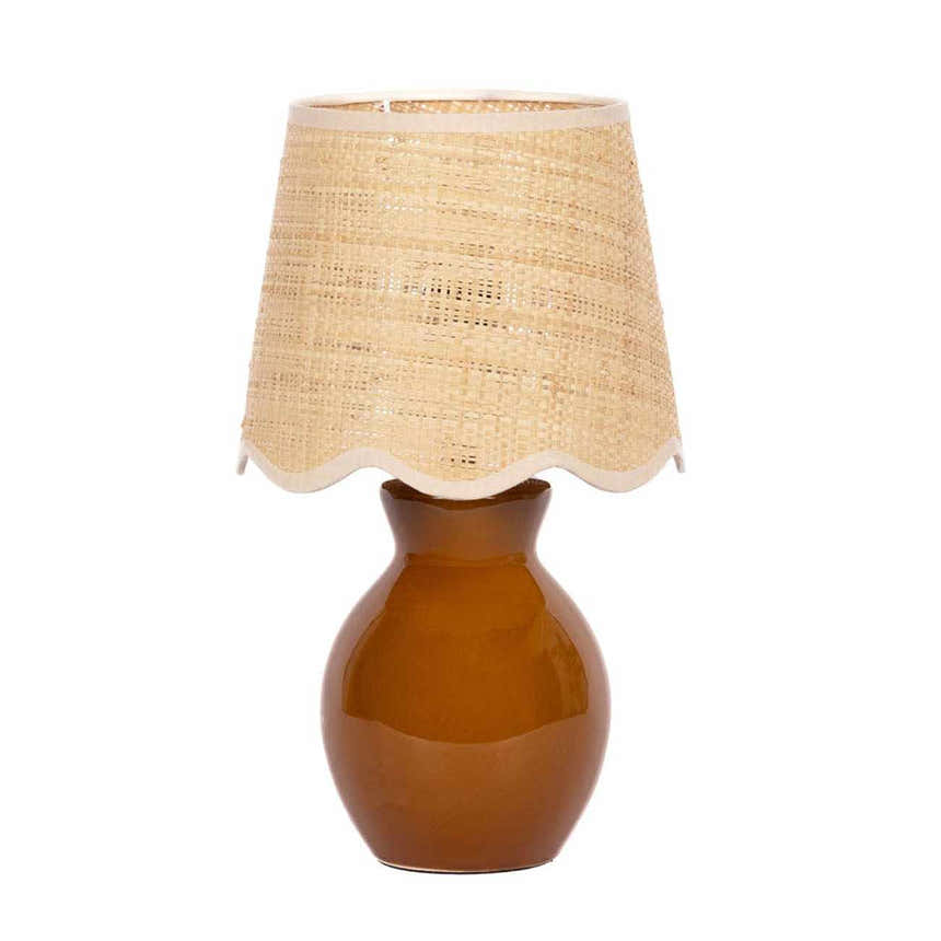 Salgareda Red Rattan Table Lamp