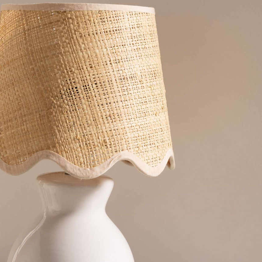 Salgareda White Ceramic Table Lamp