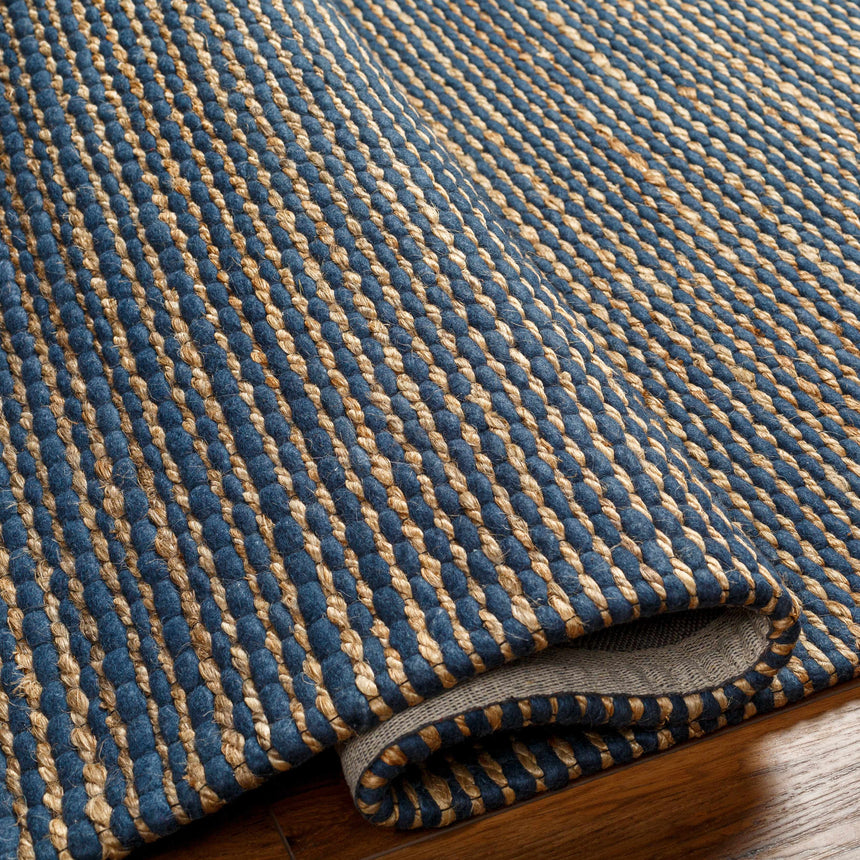 Made to Order Custom Size Riki Navy Area Rug