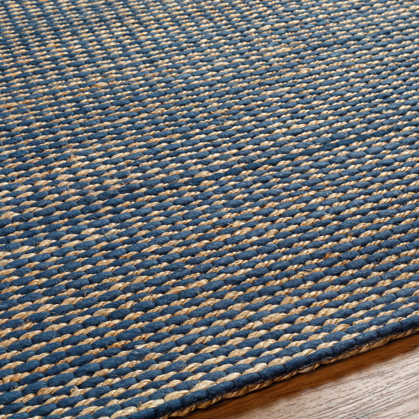 Made to Order Custom Size Riki Navy Area Rug