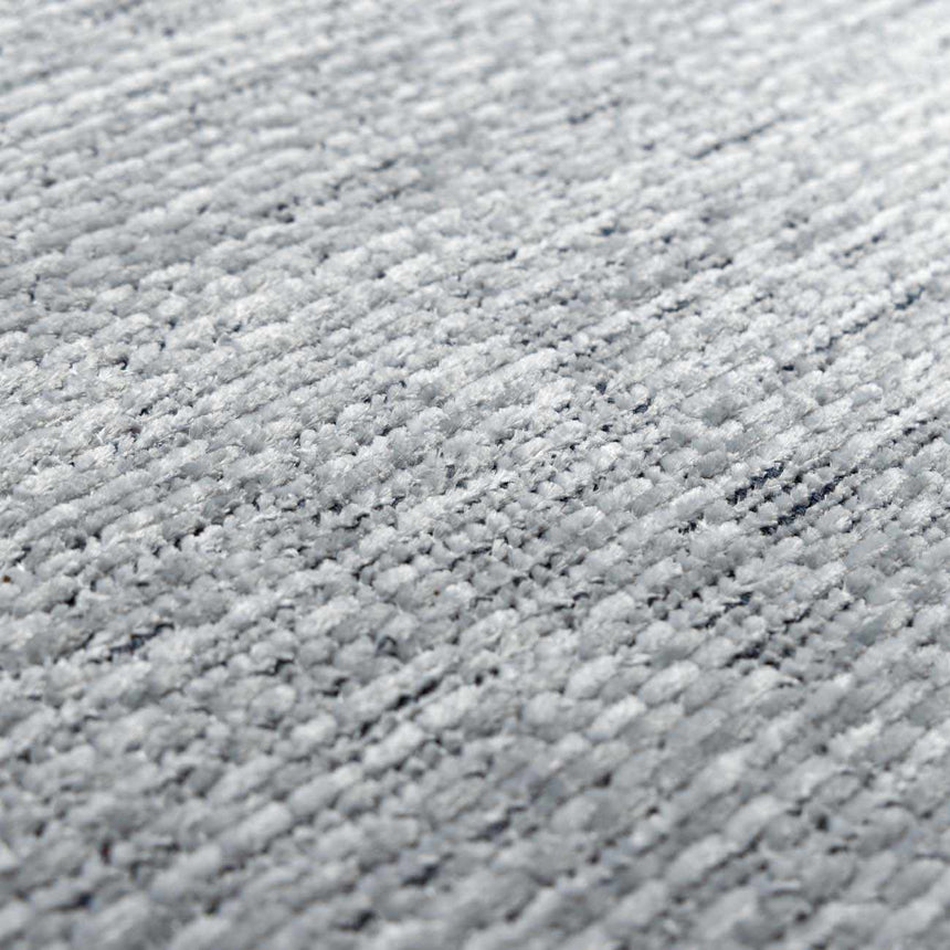 Isako Blue & Gray Solid Washable Area Rug - Clearance