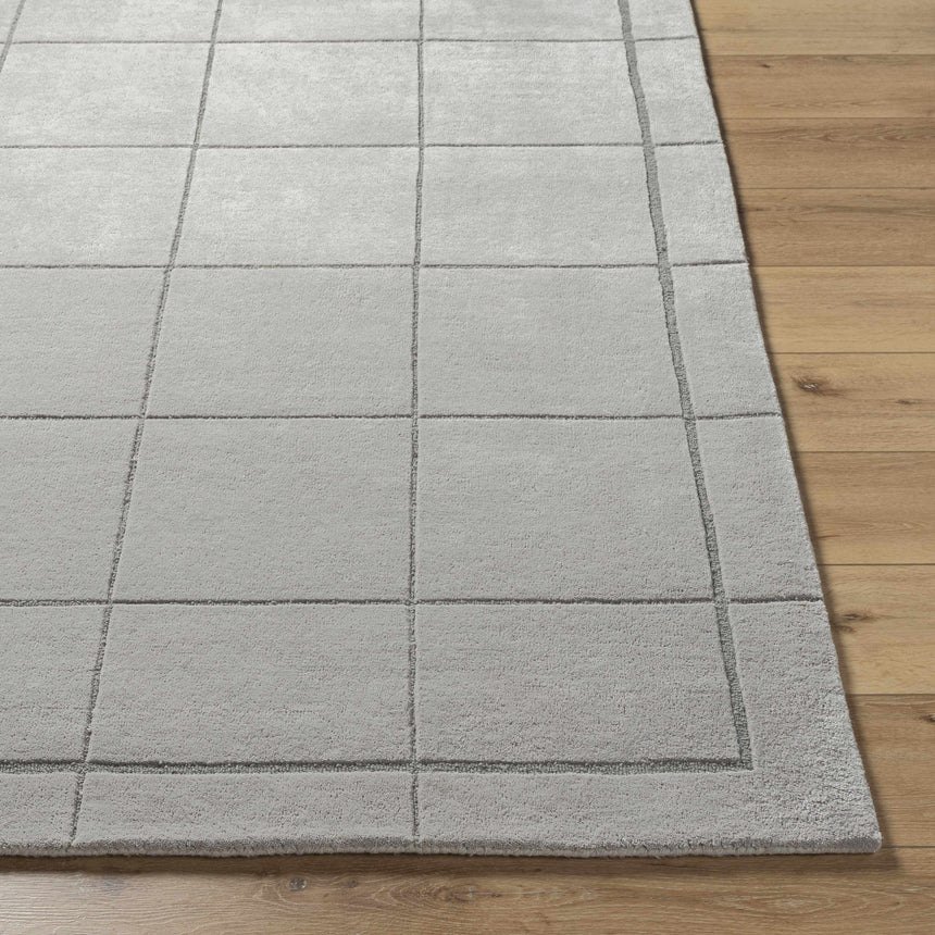 Made to Order Custom Size Siarl Gray Checkered Area Rug