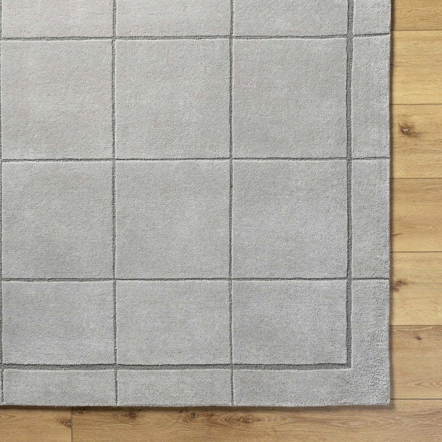 Made to Order Custom Size Siarl Gray Checkered Area Rug