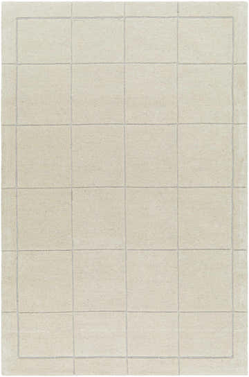Made to Order Custom Size Siarl Cream Checkered Area Rug