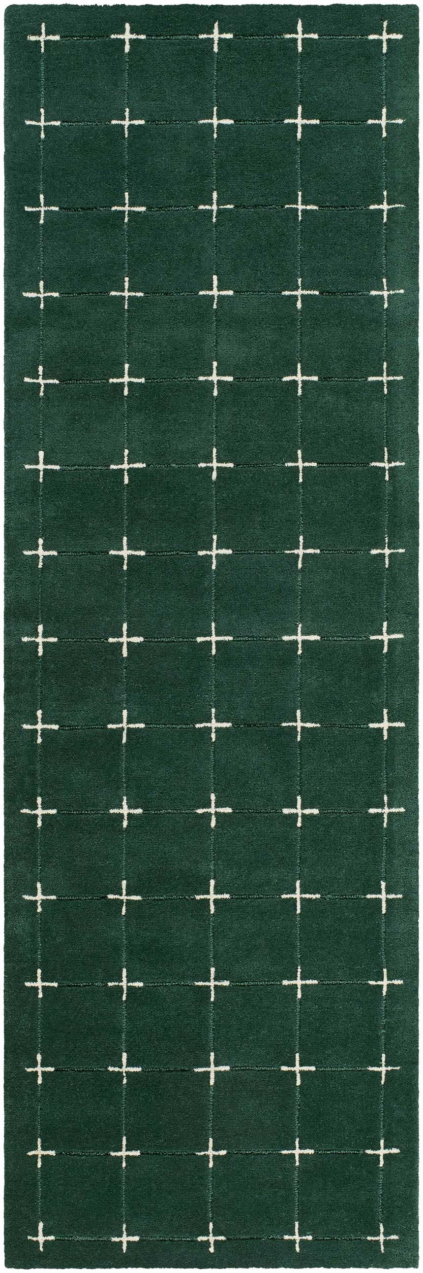 Made to Order Custom Size Sanvi Green Wool Area Rug
