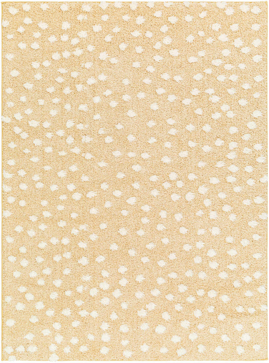 Sample Bernt Beige Polka Dot Area Rug - Clearance