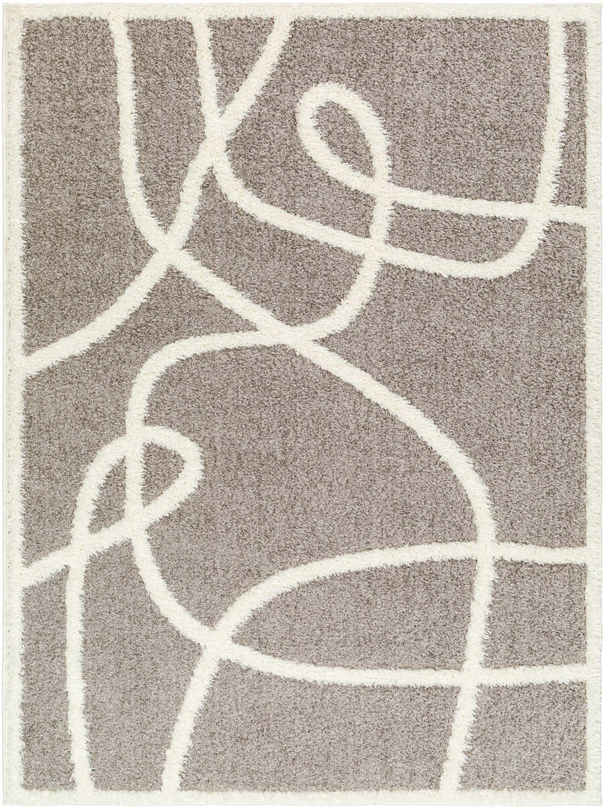 Sample Gilon Taupe Plush Area Rug - Clearance