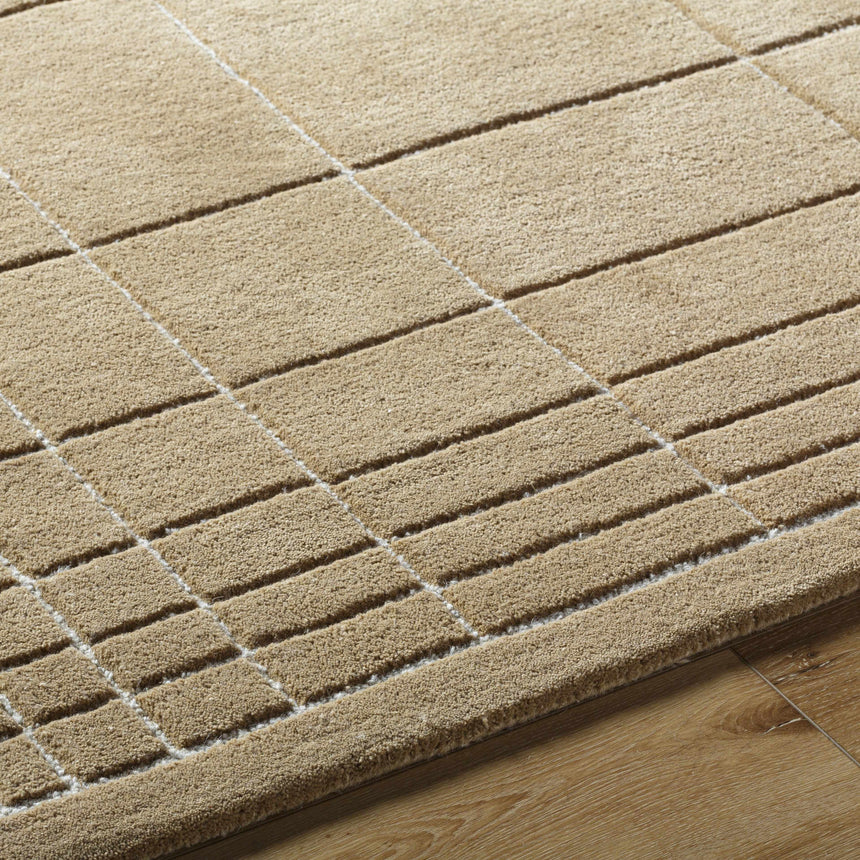 Made to Order Custom Size Sedna Brown Wool Area Rug