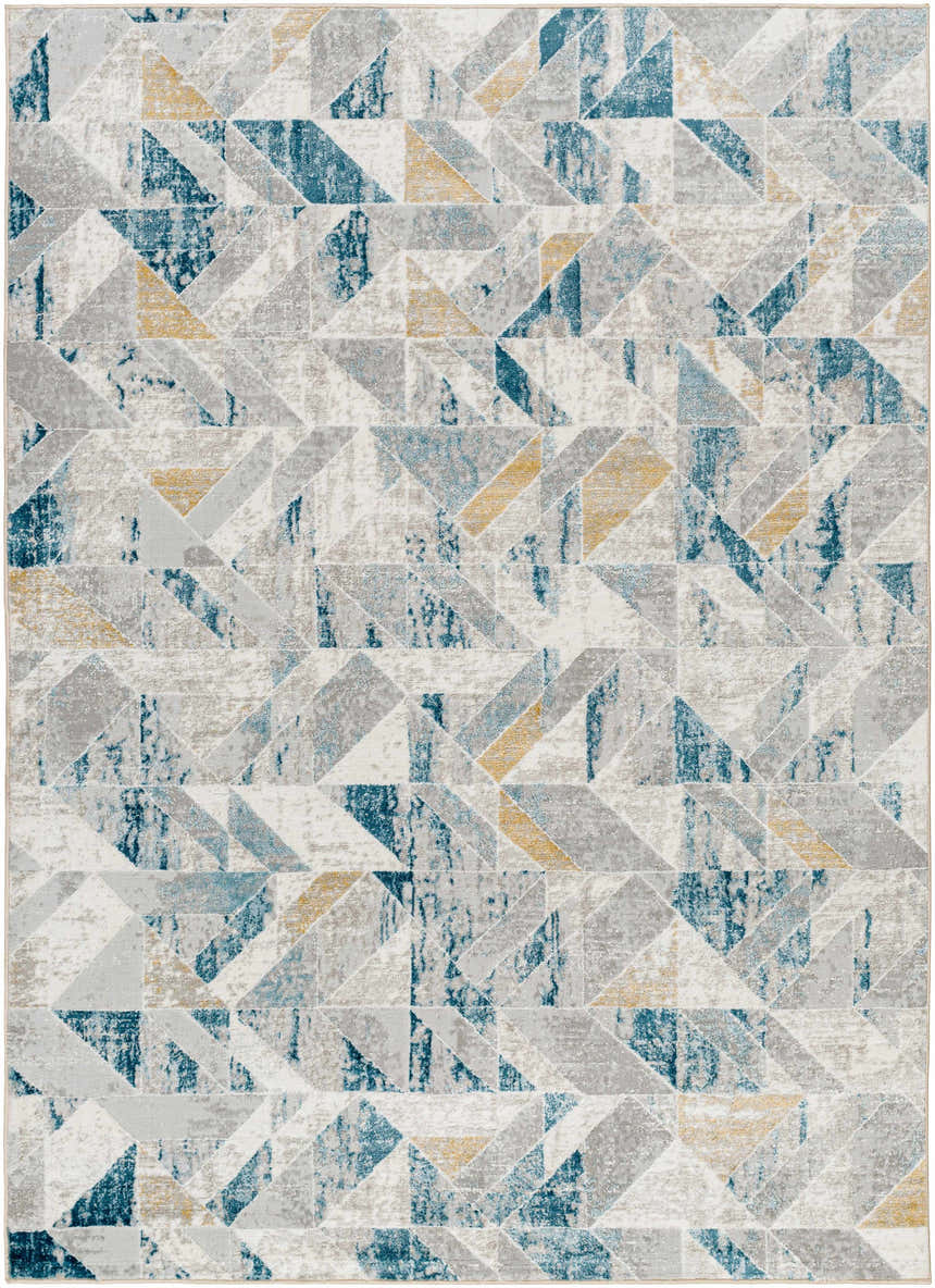 Sample Gonca Blue Geometric Area Rug - Clearance