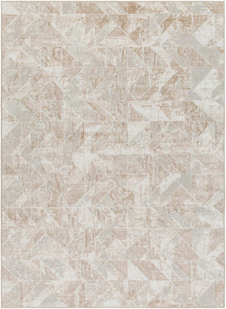 Sample Gonca Gray Geometric Area Rug - Clearance