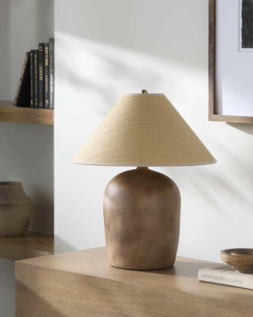 Solovjevsk Dark Red Table Lamp