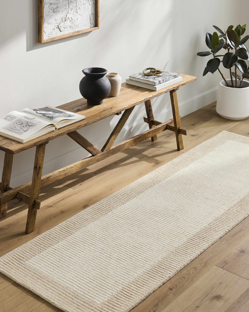 Amadi Beige Wool Area Rug
