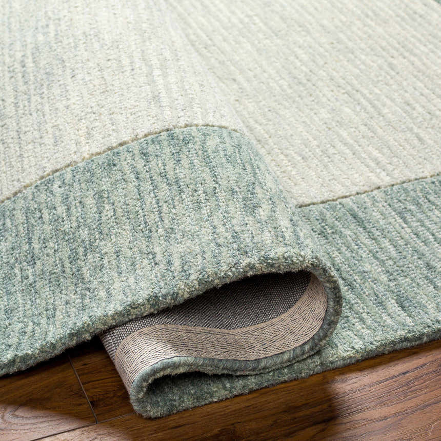 Made to Order Custom Size Amadi Green Wool Area Rug
