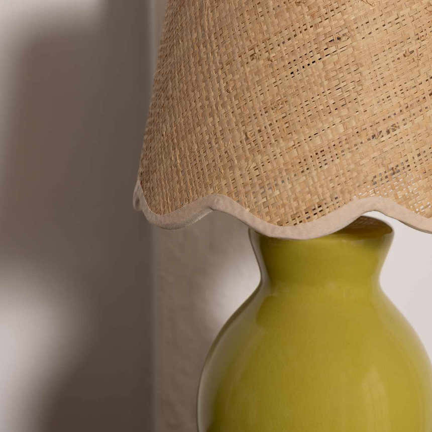 Salgareda Olive Rattan Table Lamp