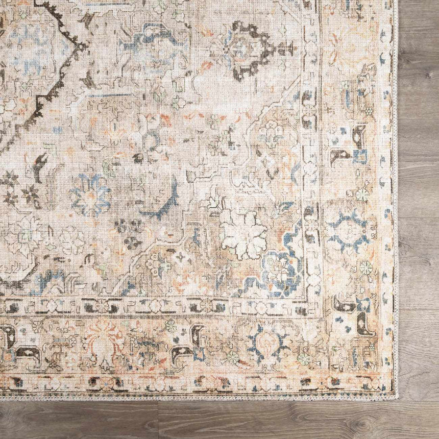 Standon Vintage Flat Pile Washable Rug