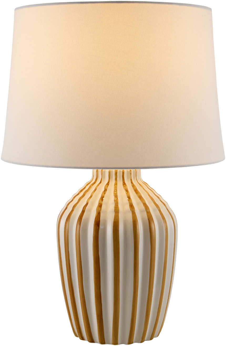 Shamsabad Tan Table Lamp