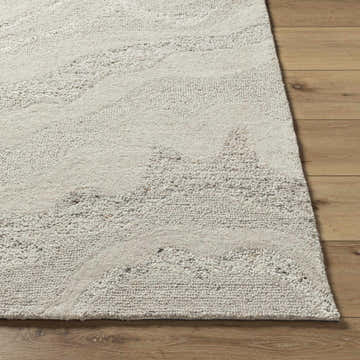 Made to Order Custom Size Siani Cream Wool Area Rug