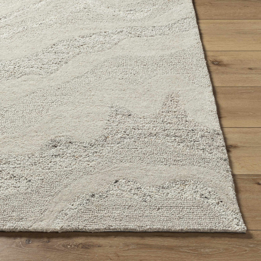 Made to Order Custom Size Siani Cream Wool Area Rug