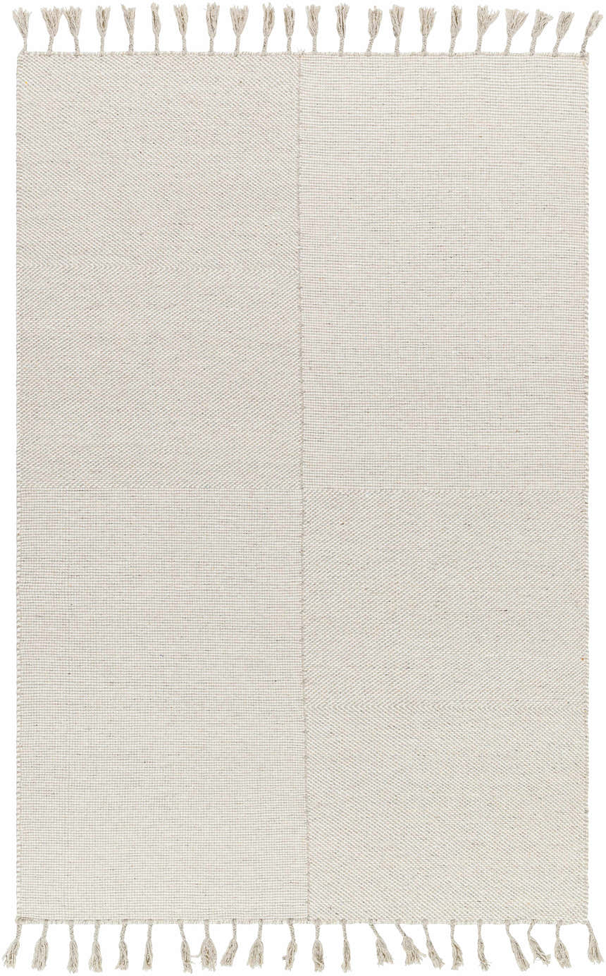Sample Abhay Cream Wool Area Rug - Clearance
