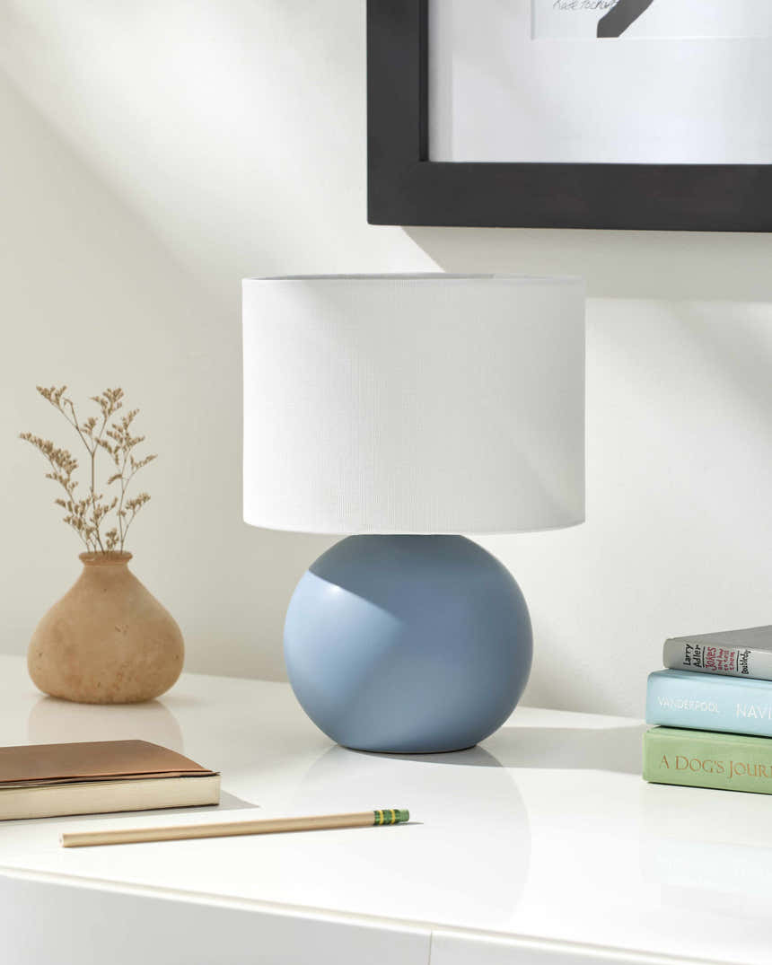 Stolbovaya Blue Table Lamp