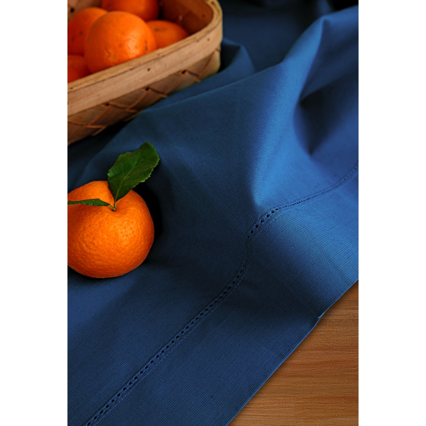 Cotton Linen Hemstitch Table Runner