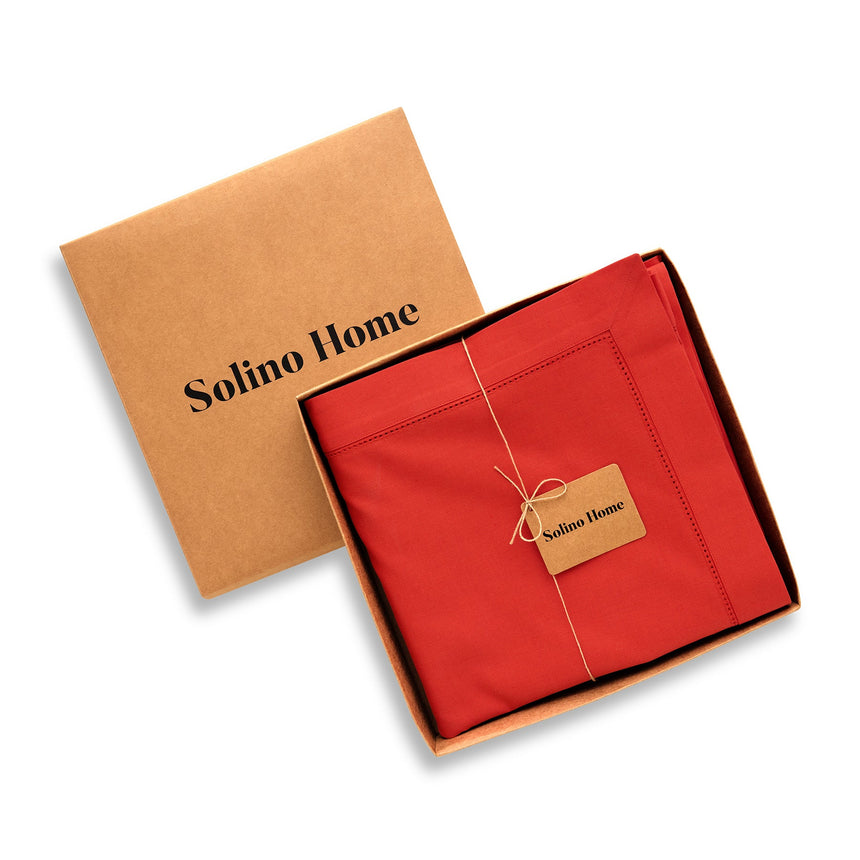 Cotton Linen Hemstitch Tablecloth