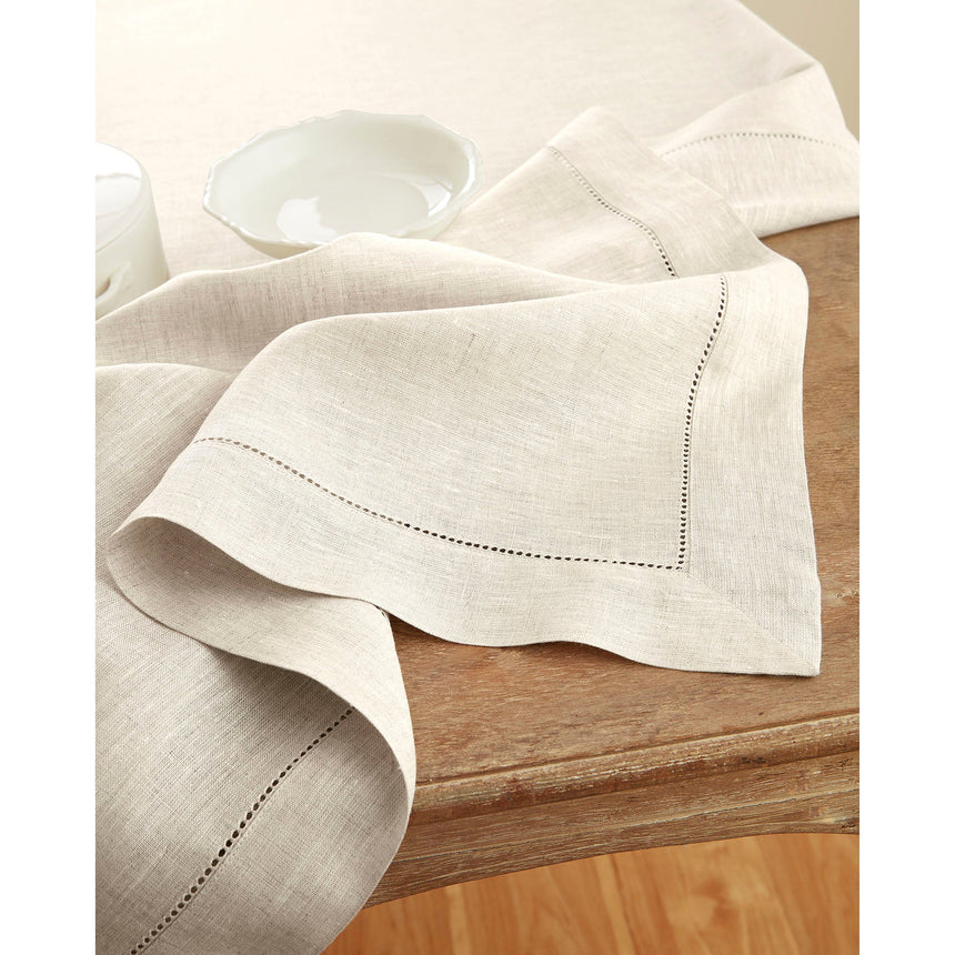 Classic Hemstitch Table Throw