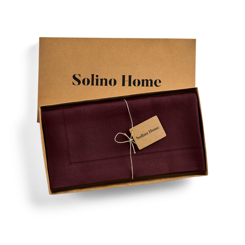 Classic Hemstitch Table Throw