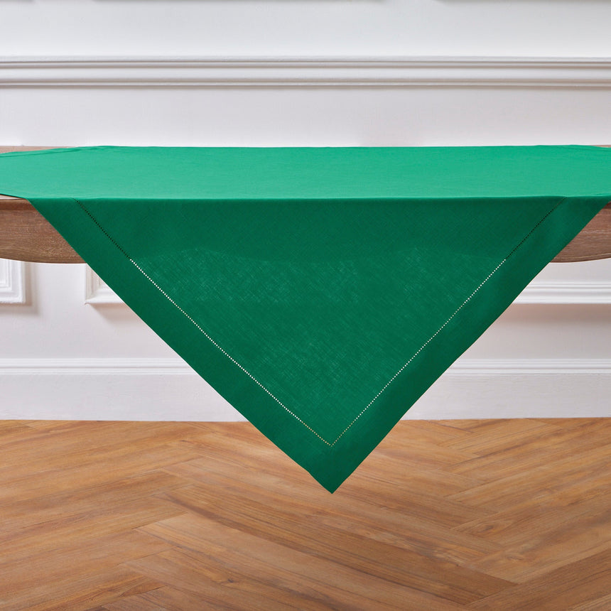 Classic Hemstitch Table Throw