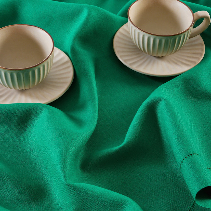 Classic Hemstitch Table Throw