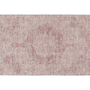 Close-up of the Dalyn Luxury Indoor/Outdoor Tabrook TB5 Pink Area Rug with a textured blush pink and beige design.