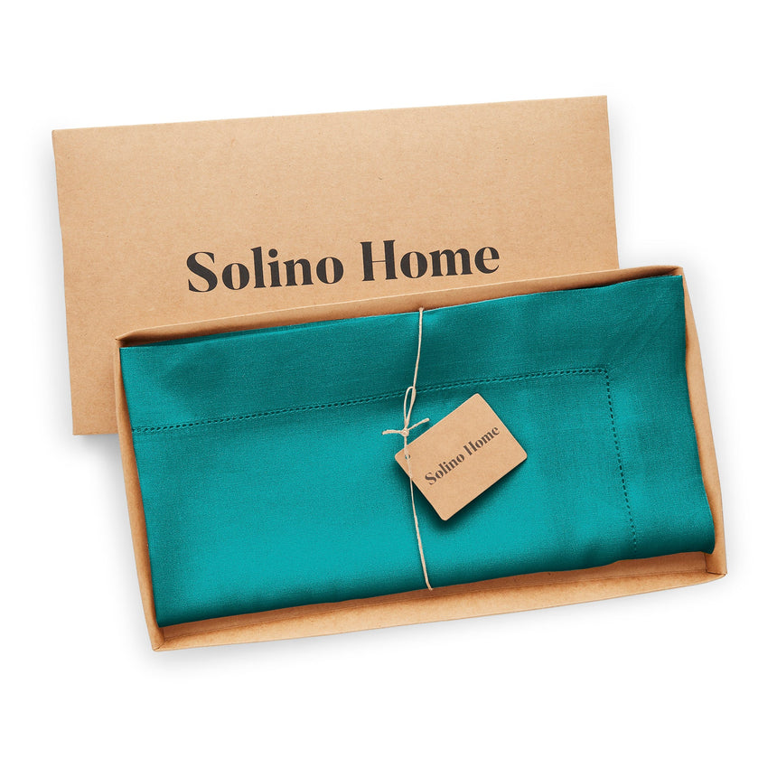 Classic Hemstitch Table Throw