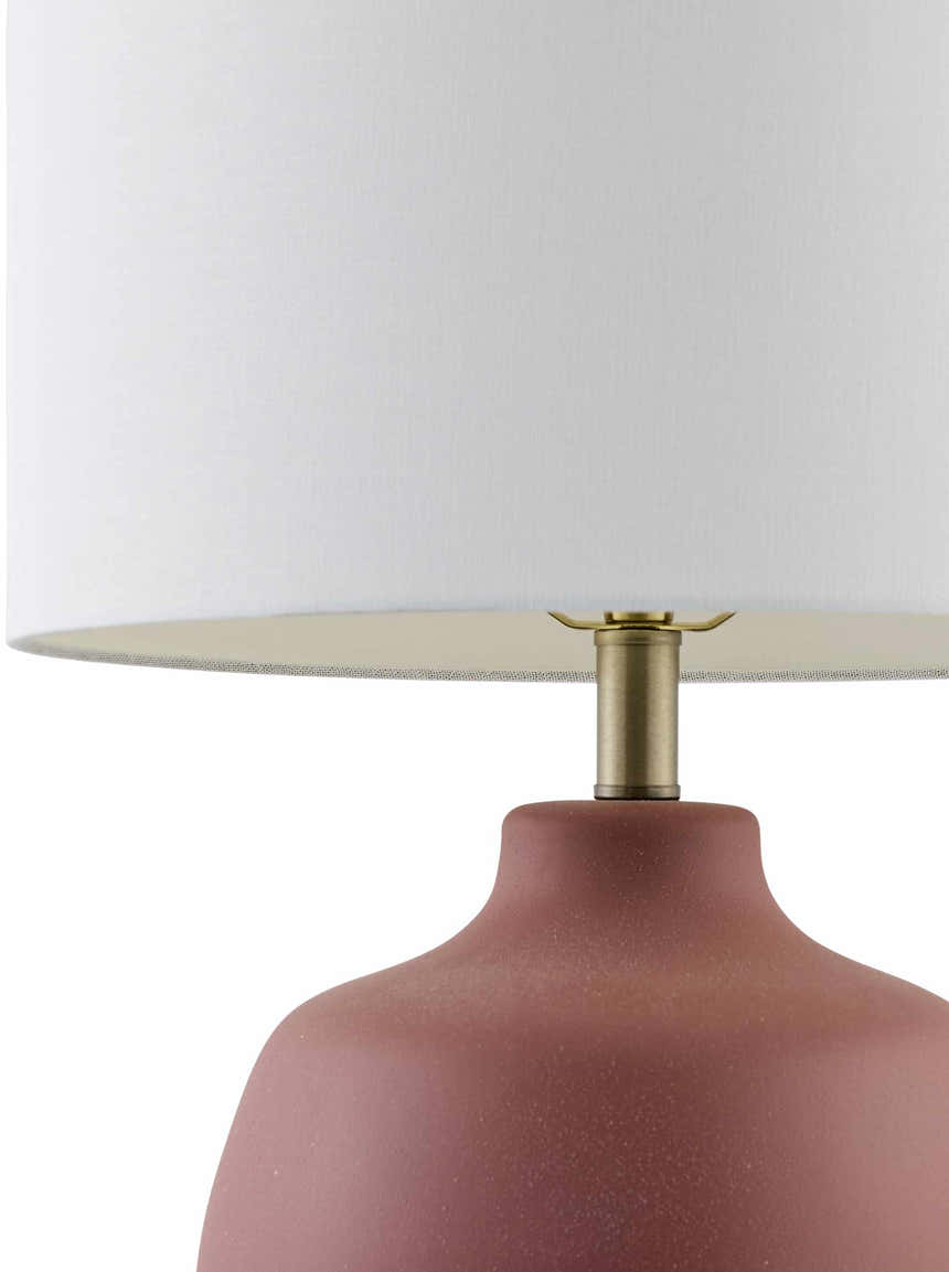 Tribaldos Brick Red Table Lamp