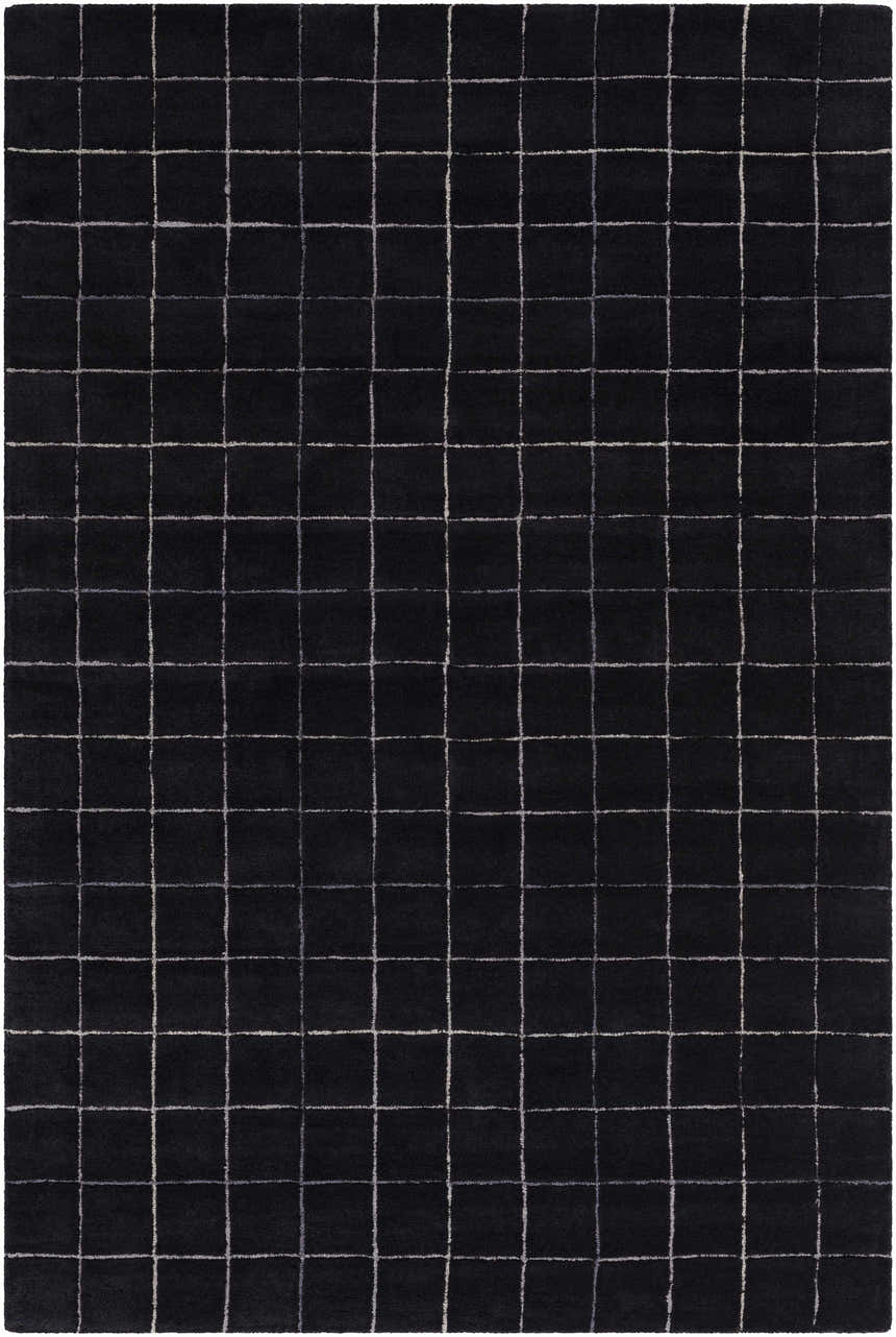 Made to Order Custom Size Toshi Jet Black Area Rug