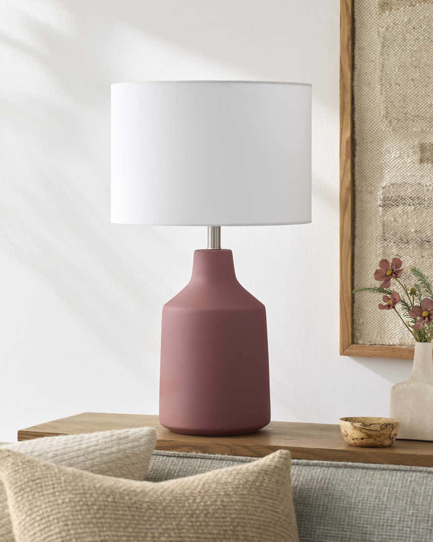 Toamasina Brick Red Table Lamp