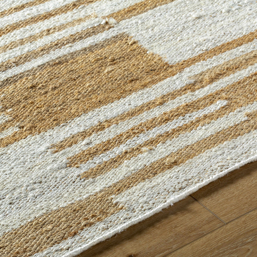 Thyra Broken-Striped Jute Rug