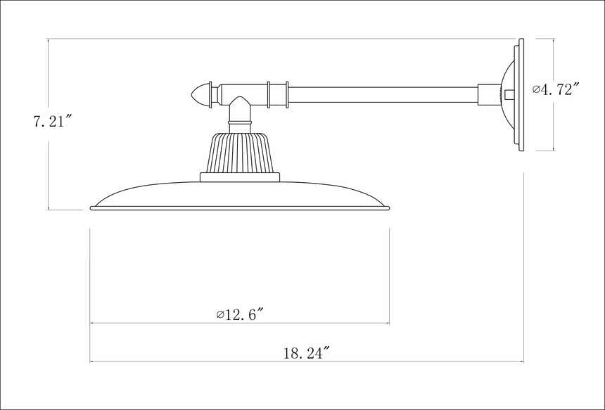 Oberkotzau Black Wall Sconce