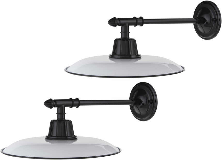 Oberkotzau White Outdoor Wall Sconce