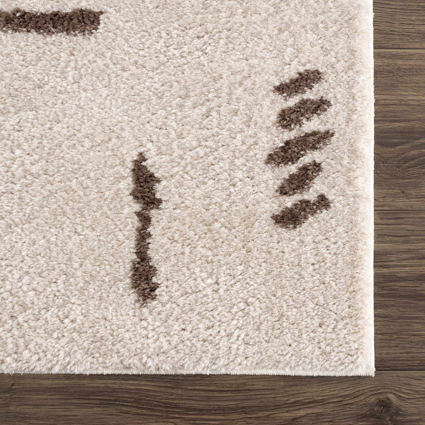 Azriel Brown Washable Area Rug