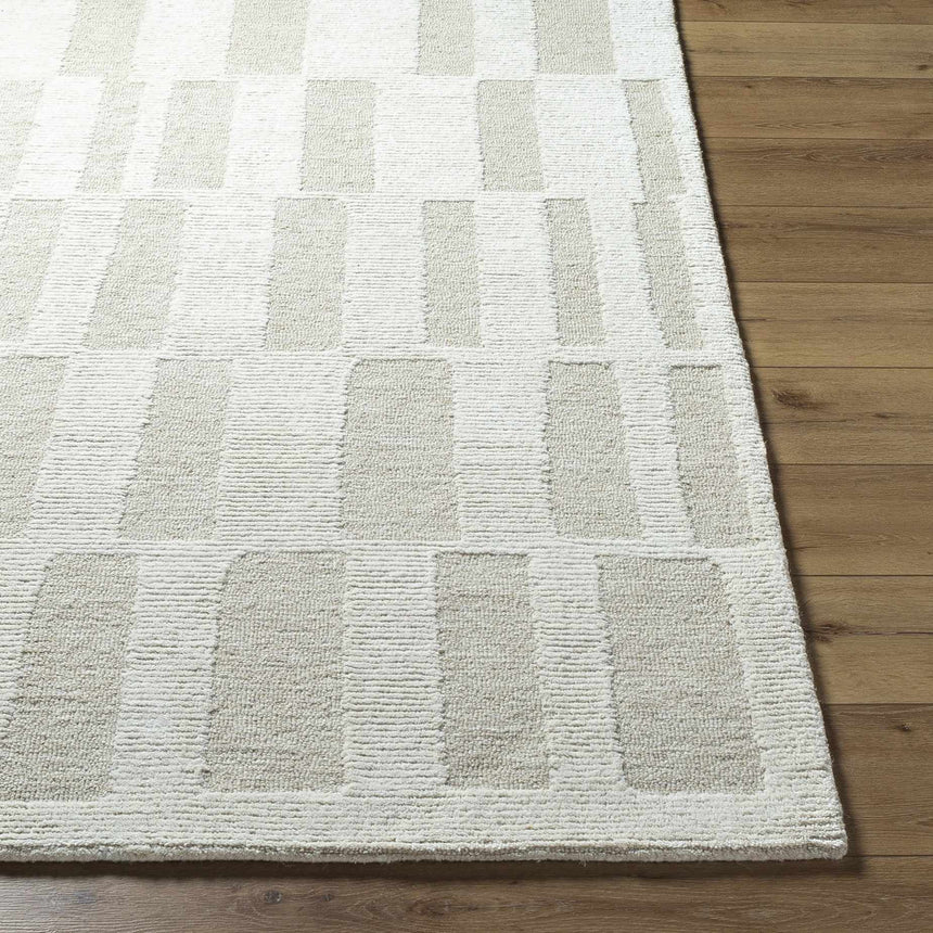 Made to Order Custom Size Teige Light Silver Area Rug