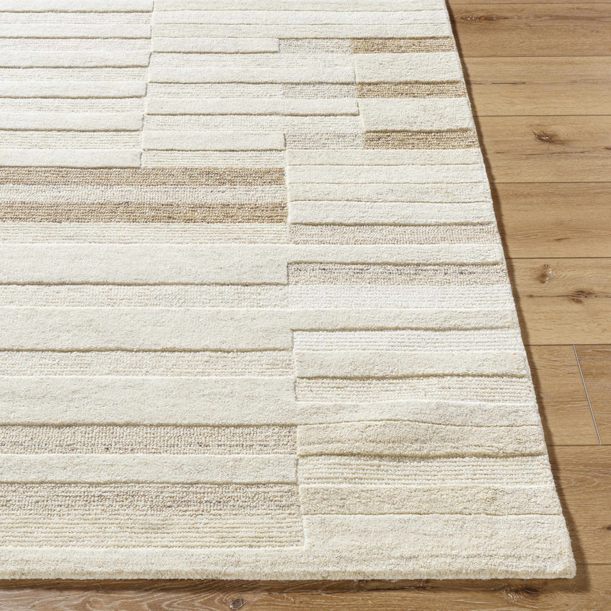 Made to Order Custom Size Tavia Broken-Striped Area Rug