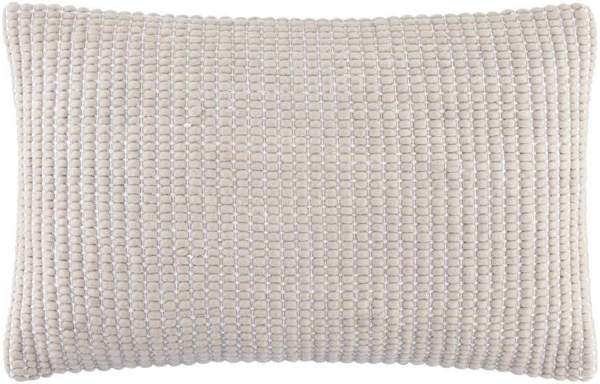 Trory Beige Throw Pillow