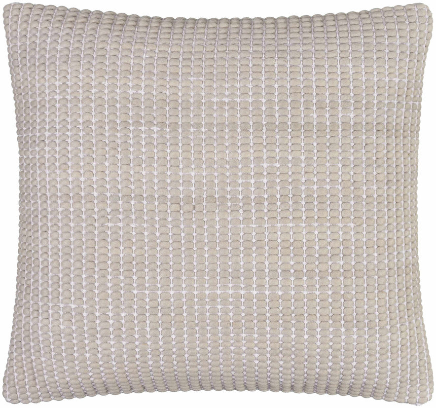 Trory Beige Throw Pillow