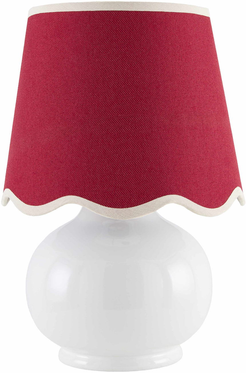 Theisseil Red Shade Table Lamp