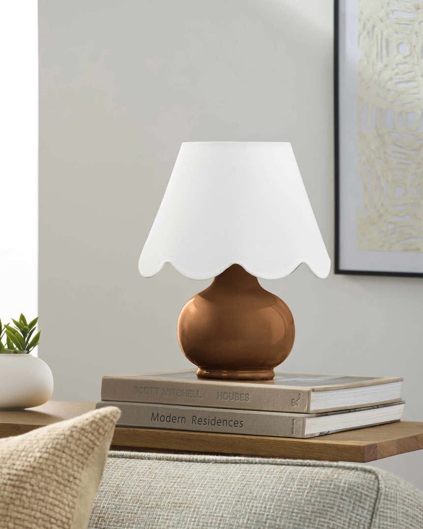 Rijie Brown Ceramic Table Lamp