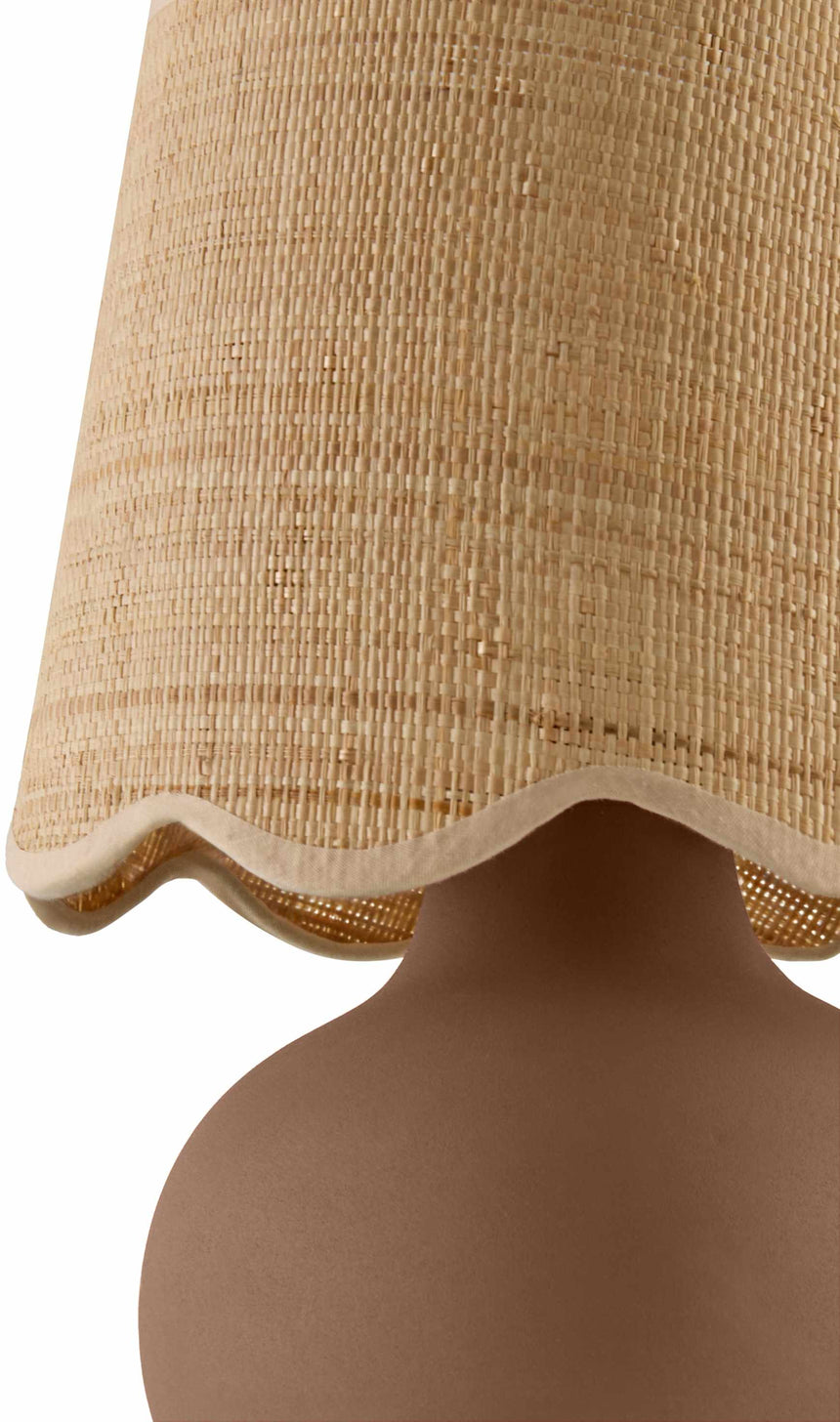 Theisseil Dark Red Table Lamp